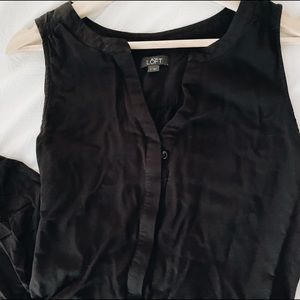Loft drawstring waist jumpsuit- EUC